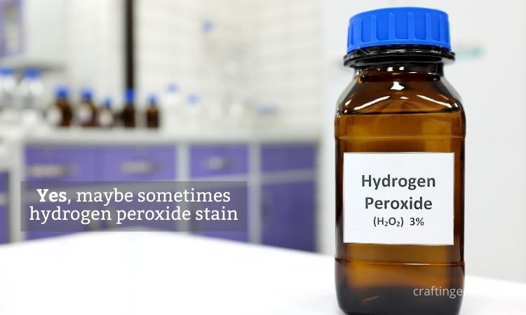 Does hydrogen peroxide stain?